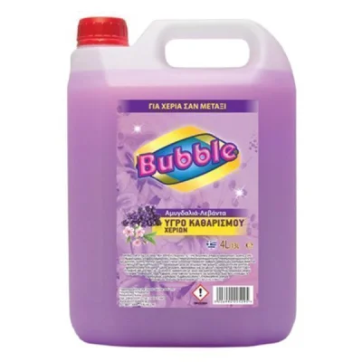 BUBBLE HANDWASHING LIQUID 4 lit ALMONDLAVENDER