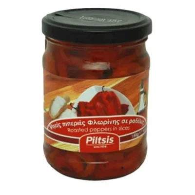 Piltsis Roasted Peppers in slices 150g Πιπεριές Φλωρίνης 150g