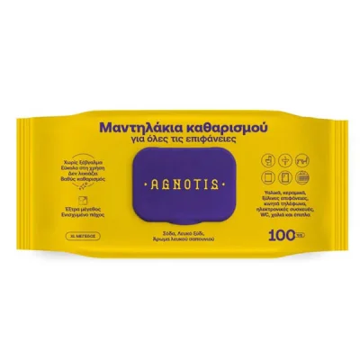 AGNOTIS MULTI SURFACE CLEANING WIPES 100pcs