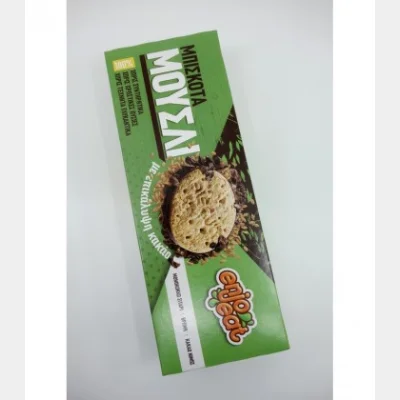 ENJOEAT ΜΠΙΣΚΟΤΑ ΜΟΥΣΛΙ ΜΕ EINKORN,ΚΑΡΥΔΑ&ΚΑΚΑΟ NIBS 115gr