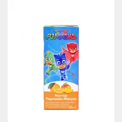 PJ MASKS ΧΥΜΟΣ ΝΕΚΤΑΡ ΠΟΡΤΟΚΑΛΙ-ΜΑΝΓΚΟ ΣΤΕΒΙΑ 27X250ml