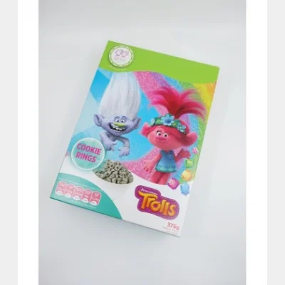 KIDS VALLEY TROLLS CEREAL COOKIE RINGS 375gr