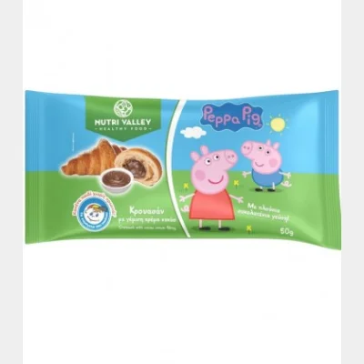 NUTRI VALLEY PEPPA PIG ΚΡΟΥΑΣΑΝ ΚΡΕΜΑ ΚΑΚΑΟ 250gr