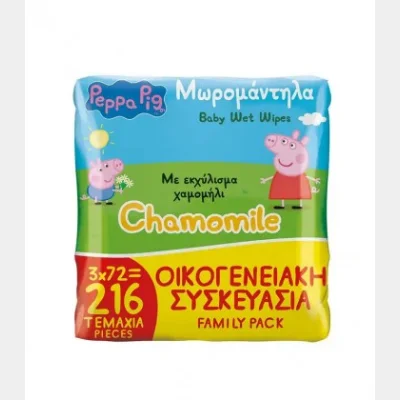PEPPA PIG ΜΩΡΟΜΑΝΤΗΛΑ ΧΑΜΟΜΗΛΙ 72Τ FAMILY PACK