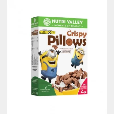 NUTRI VALLEY MINIONS ΔΗΜΗΤΡΙΑΚΑ CRISPY PILLOWS PRALINE 375gr