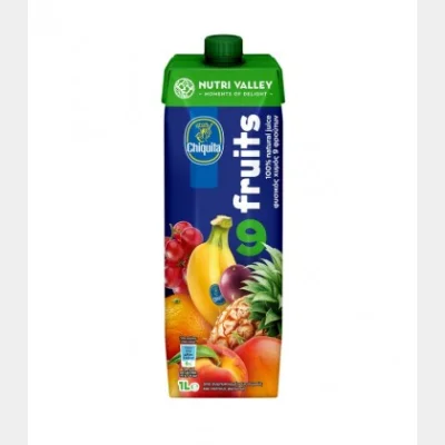 NUTRI VALLEY CHIQUITA ΦΥΣΙΚΟΣ ΧΥΜΟΣ 9 ΦΡΟΥΤΑ 1L