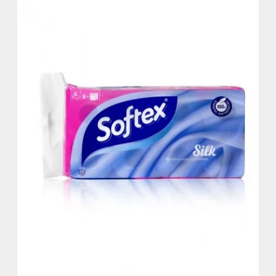 SOFTEX ΧΑΡΤΙ ΥΓΕΙΑΣ SILK 8ΑΡΙ 3ΦΥΛ. Χ 8