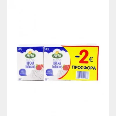 ARLA ΚΡΕΜΑ ΓΑΛΑΚΤΟΣ 36% ΛΙΠ. (200ml)
