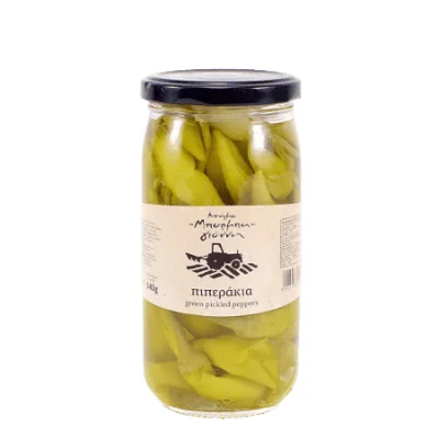 Barba Giannis Green Pickled Peppers 650g Μπάρμπα Γιάννη Πιπεράκια