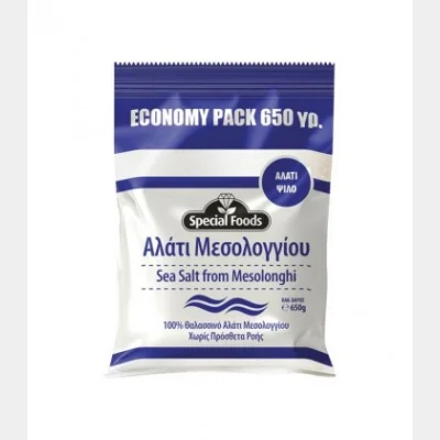 SPECIAL FOODS ΑΛΑΤΙ ΜΕΣΟΛΟΓΓΙΟΥ ΨΙΛΟ ΣΑΚ. 650gr
