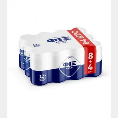 FIX HELLAS ΜΠΥΡΑ ΚΟΥΤΙ 330ml 2pack (8+4 )