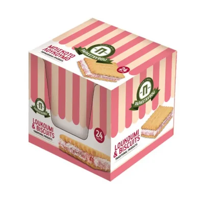 Loukoumi with Biscuits 24x40g Μπισκοτολουκουμο 24x40g