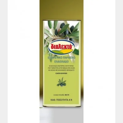 SELECTED EXTRA VIRGIN OLIVE OIL 4lt METAL CONTAINER