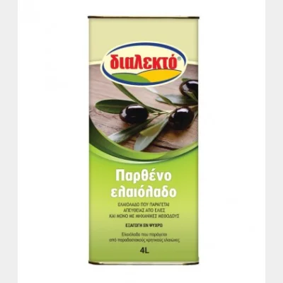 DIALETTO VIRGIN OLIVE OIL 4lt METAL CONTAINER