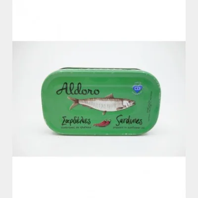 ALDORO SPICY OIL SARDINES 505gr
