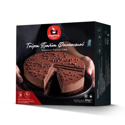 Rodoula Hazelnut Praline Cake 800g Τούρτα Πραλίνα Φουντουκιού 800g