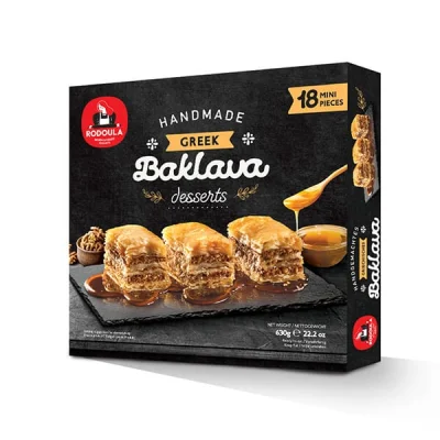 Rodoula Handmade Baklava 630g Μπακλαβαδάκια 630g