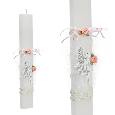 Easter Candle Wooden Fairy Λαμπάδα Νεράιδα