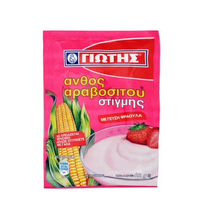 Jotis Instant Pudding Strawberry 62g Γιώτης Άνθος Αραβοσίτου Στιγμής Φράουλα 62g