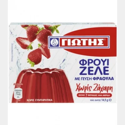 YIOTIS FRUI SUGAR-FREE STRAWBERRY JELLY 14.5gr