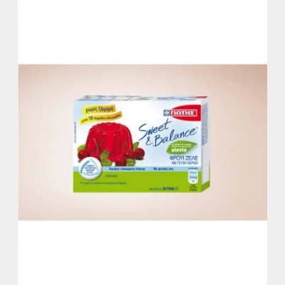 ΓΙΩΤΗΣ SWEET&BALANCE ΦΡΟΥΙ ΖΕΛΕ ΚΕΡΑΣΙ STEVIA 20gr