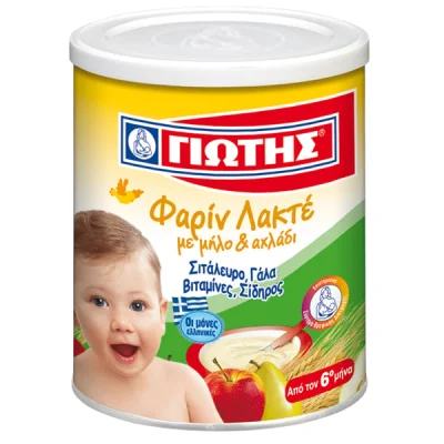 Jotis Farine Lactee Apple Pear 300g Γιώτης Φαρίν Λακτέ Μήλο Αχλάδι 300g