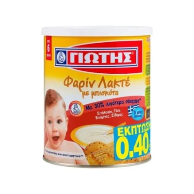 Jotis Farine Lactee with Biscuit 300g Γιώτης Φαρίν Λακτέ με Μπισκότα 300g