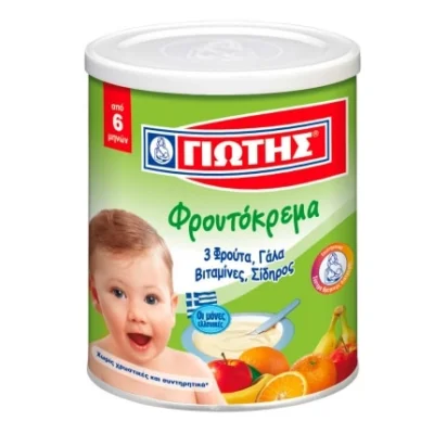 Jotis Baby Cream with 3 Fruits 300g Γιώτης Φρουτόκρεμα με 3 Φρούτα 300g