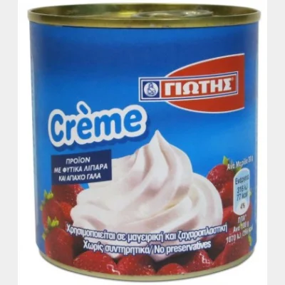 ΓΙΩΤΗΣ CREME ΣΑΝΤΙΓΥ ΧΩΡΙΣ ΓΛΟΥΤΕΝΗ 250gr