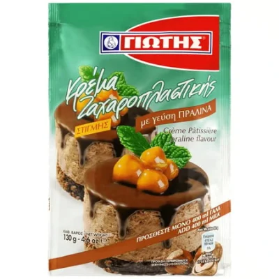 Jotis Crème Patisserie Praline 130g Γιώτης Κρέμα Ζαχαροπλαστικής Πραλίνα 130g