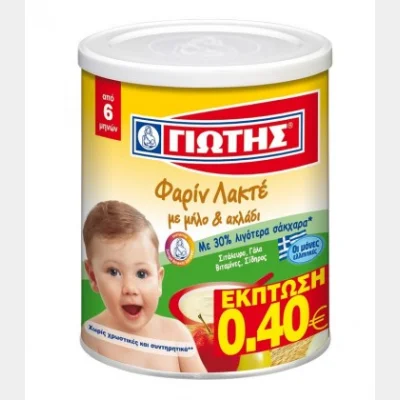 ΓΙΩΤΗΣ ΦΑΡΙΝ ΛΑΚΤΕ ΜΕ ΜΗΛΟ ΚΑΙ ΑΧΛΑΔΙ 300gr