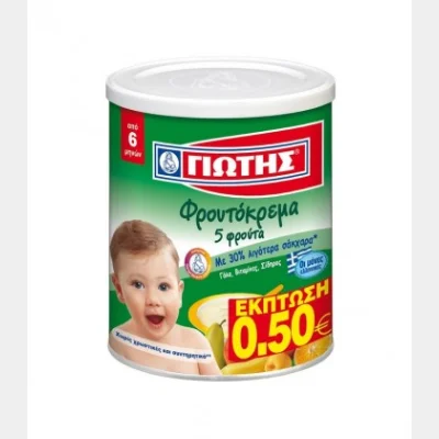 ΓΙΩΤΗΣ ΦΡΟΥΤΟΚΡΕΜΑ 5 ΦΡΟΥΤΑ 300gr