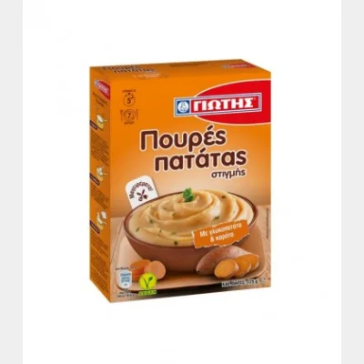 ΓΙΩΤΗΣ ΠΟΥΡΕΣ ΠΑΤΑΤΑΣ ΜΕ ΓΛΥΚΟΠΑΤΑΤΑ & ΚΑΡΟΤΟ 125gr