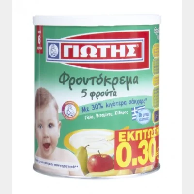 ΓΙΩΤΗΣ ΦΡΟΥΤΟΚΡΕΜΑ 5 ΦΡΟΥΤΑ 300gr