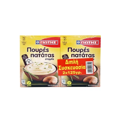 Jotis Mashed Potato (2x125g) Γιώτης Πουρές Πατάτας Στιγμής