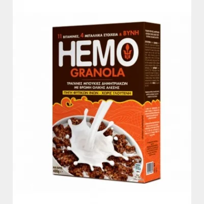 HEMO GRANOLA GLUTEN FREE CEREAL BITES 400gr
