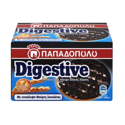 Digestive Biscuits Dark Chocolate Coated 200g