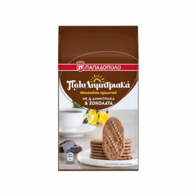Papadopoulou MultiCereals Chocolate 160g Πολυδημητριακά Σοκολάτα 160g