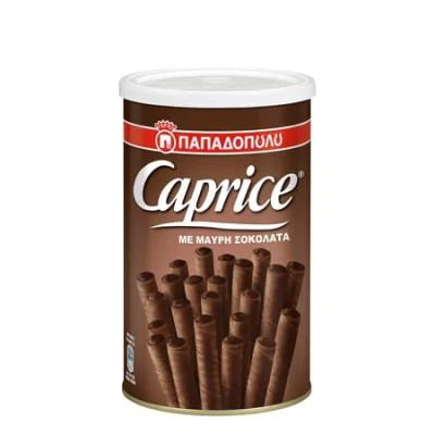 Papadopoulou Caprice Dark Chocolate 250g Πουράκια με Μαύρη Σοκολάτα 250g