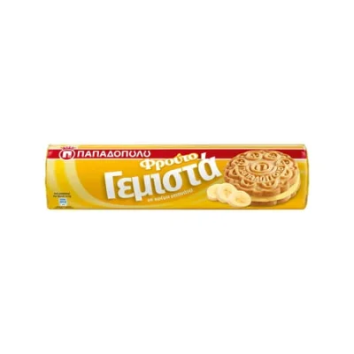 Papadopoulou Banana Sandwich Biscuits 200g Παπαδοπούλου Γεμιστά Μπισκότα Μπανάνα 200g