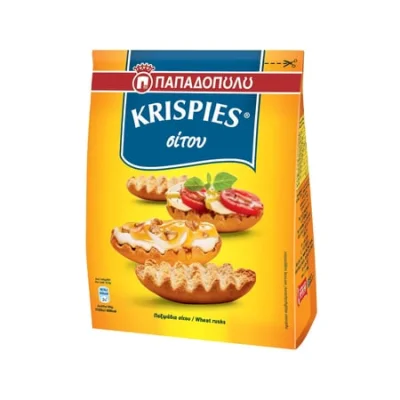 Papadopoulou Krispies Wheat Rusks 200g Παπαδοπούλου Παξιμαδάκια Σίτου 200g