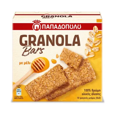 PAPADOPOULOS Granola bars with honey 5X42g