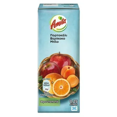 AMITA ORANGE APRICOT & APPLE 250ml