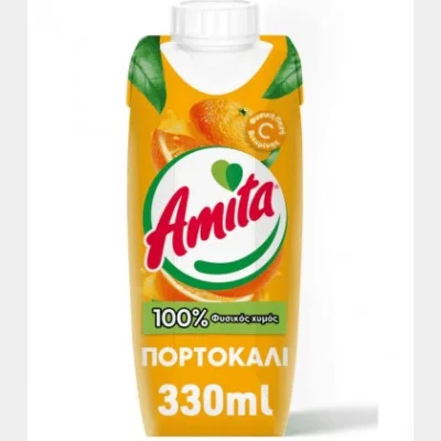 ΑΜΙΤΑ ΦΥΣΙΚΟΣ ΧYMΟΣ ΠOPTOKAΛI 330ml