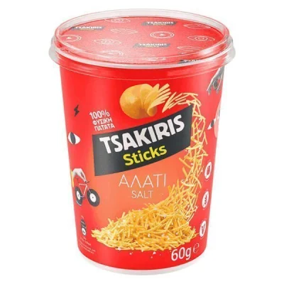 TSAKIRIS STICKS 60gr. SALT
