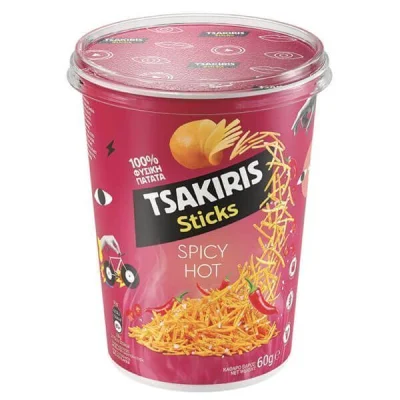 TSAKIRIS STICKS 60gr. SPICY HOT