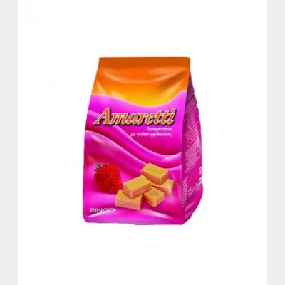 AMARETTI ΓΚΟΦΡΕΤΑΚΙΑ ΣΑΚΟΥΛΑ ΚΡΕΜΑ ΦΡΑΟΥΛΑΣ 135gr