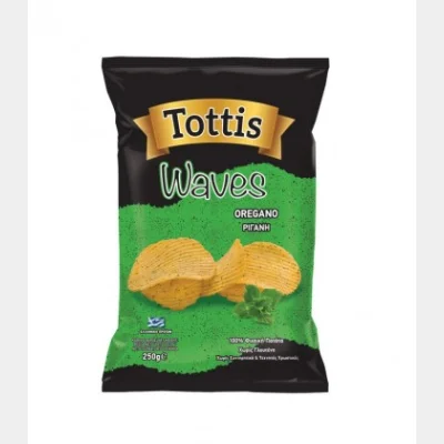 TOTTIS WAVES CHIPS ΡΙΓΑΝΗ 250gr