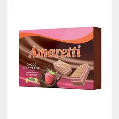 AMARETTI ΓΚΟΦΡΕΤΑΚΙΑ CHOCO STRAWBERRY 68gr