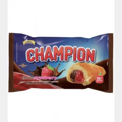 CHAMPION ΚΡΟΥΑΣΑΝ ΜΕ ΓΕΜΙΣΗ CHOCO-ΦΡΑΟΥΛΑ 70gr